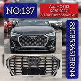 S-Line Silver Show Grill 83G853651BRN4 Compatible With Audi Q3 83 (2020-2024) Tag No.137